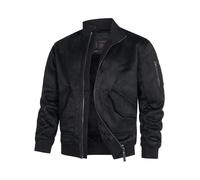Indicode Hombres INFrosco Jacket | Chaqueta de cuero sintético de ante Black S