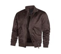 Indicode Hombres INFrosco Jacket | Chaqueta de cuero sintético de ante Dk Brown XL
