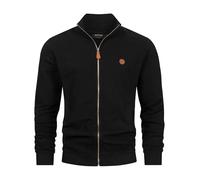Indicode Hombres INGuadalupe Cárdigan Chaqueta de punto de algodón | Suéter con puños acanalados Jersey para hombres, Negro , M