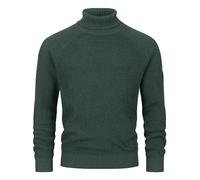 Indicode Hombres INHarlan Knit Sweater | Suéter de Punto Fino de algodón con Cuello Alto Army L