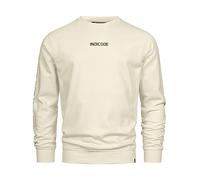 Indicode Hombres INKorbin Sudadera Cuello Redondo White Asparagus M