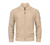 Indicode Hombres INLayton Cárdigan con Cuello Alto Irish Cream XXL