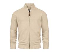 Indicode Hombres INLut Cárdigan con Cuello Alto Irish Cream M