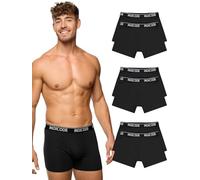 Indicode Hombres INMilano Pack de 6 Calzoncillos bóxer Black L