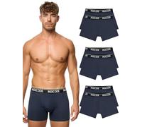 Indicode Hombres INMilano Pack de 6 Calzoncillos bóxer Navy M
