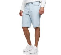 Indicode Hombres INTian Shorts Vaqueros con 4 Bolsillos Stone Blue Denim L