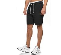 Indicode Hombres Kendari Pantalón Chino Corto confeccionado en 80% algodón Black L