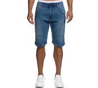 Indicode Hombres Leon Pantalón Corto confeccionado en 98% algodón Blue Wash XXL