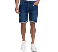 Indicode Hombres Piano Pantalón Corto Deportivo confeccionado con 82% algodón Navy XXL