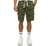 Indicode Hombres White Shorts Deportivos Rock Cargo con 5 Bolsillos Army S