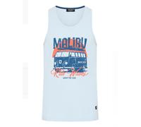 INDICODE JEANS Camiseta 'Danis' azul / azul claro / naranja XXL azul / azul claro / naranja