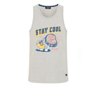 INDICODE JEANS Camiseta 'Danis' azul oscuro / amarillo / gris claro M azul oscuro / amarillo / gris claro