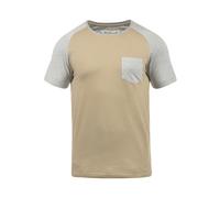 INDICODE JEANS Camiseta 'Gresham' beige / gris L beige / gris