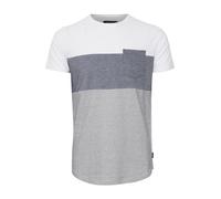 INDICODE JEANS Camiseta gris oscuro / gris moteado / offwhite XXXL gris oscuro / gris moteado / offwhite