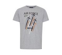 INDICODE JEANS Camiseta 'Ronny' pueblo / gris moteado / negro / blanco M pueblo / gris moteado / negro / blanco