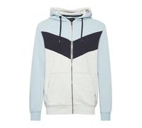 INDICODE JEANS Sudadera con cremallera 'Pock' azul claro / azul oscuro / gris claro XXL EUR