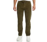 Indicode Pantalones INGustaf de cordón con elástico de algodón para hombre | Pantalón de caballero para hombre, verde oscuro, 36W / 32L