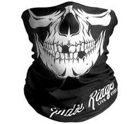 Indie Ridge Skull Motocicleta Mascarilla de Microfibra Multifuncional para Motocicleta Equitación Esquí Snowboard Senderismo Ciclismo