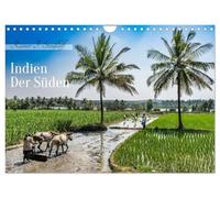 Indien - Der Süden (Wandkalender 2026 DIN A4 quer), CALVENDO Monatskalender: Bunt, vielfältig, voller Leben und Kulturen steckt der Süden Indiens. ... vom Indischen Ozean zum Arabischen Meer.