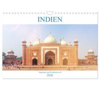 Indien - Imposant und Eindrucksvoll (Wandkalender 2026 DIN A4 quer), CALVENDO Monatskalender: Der Kalender zeigt Ihnen Impressionen dieses eindrucksvollen und aufstrebenden Landes.