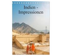Indien - Impressionen (Tischkalender 2026 DIN A5 hoch), CALVENDO Monatskalender: Der Kalender zeigt Ihnen Impressionen dieses eindrucksvollen und aufstrebenden Landes.