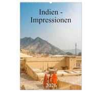 Indien - Impressionen (Wandkalender 2026 DIN A2 hoch), CALVENDO Monatskalender: Der Kalender zeigt Ihnen Impressionen dieses eindrucksvollen und aufstrebenden Landes.