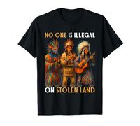 Indigenous Peoples' Day - No One is Illegal on Stolen Land Camiseta