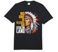 Indigenous Peoples' Day No One is Illegal on Stolen Land Comfort Colors Adult Heavyweight T-Shirt