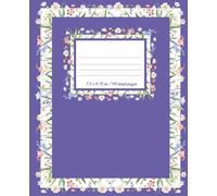 Indigo Violet Floral School Notes: Write Down Your Floral Thoughts. Ruled Notebook For School, For Kids And Teens, For Students, Indigo, Violet, Flowers, Delicate Pattern, 110 Pages.