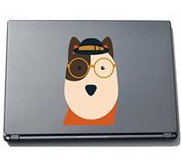 Indigos UG clm041-210 - Pegatina para Ordenador portátil, diseño Funny Little Monster Cute Dog, 210 x 131 mm