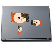 Indigos UG clm043-210 - Pegatina para Ordenador portátil, diseño Funny Little Monster Cute Dog, 210 x 284 mm