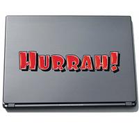 Indigos UG comic046-150 - Pegatina para Ordenador portátil, diseño Comic Funny Scene Hurrah!, 150 mm