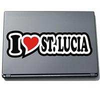 INDIGOS UG I Love Heart Adhesivo Pegatina Skin para portátiles 297 mm I Love Santa Lucía