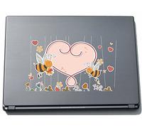 Indigos UG lovely016-150 - Pegatina para Ordenador portátil, diseño Sweet Heart Bee in The Flower Garden, 150 mm