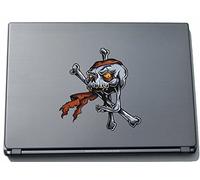 Indigos UG Misc1-Pirates4-210 - Pegatina para Ordenador portátil, diseño Pirate Skull, 210 x 208 mm