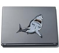 Indigos UG Misc1-Sharks2-210 - Pegatina para Ordenador portátil, diseño Wild Shark, 210 x 234 mm