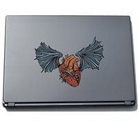 Indigos UG Misc2-Hearts13-210 - Pegatina para Ordenador portátil, diseño Crazy Creepy Heart, 210 x 291 mm
