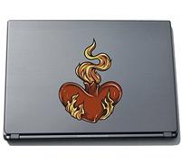 Indigos UG Misc2-Hearts18-210 - Pegatina para Ordenador portátil, diseño Crazy Creepy Heart, 210 x 155 mm