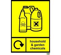 Indigos UG - Pegatina de seguridad - Advertencia - Señal de productos químicos para el hogar y el jardín - Vinilo autoadhesivo 150 mm x 100 mm - calcomanía para oficina - Empresa - Escuela - Hotel