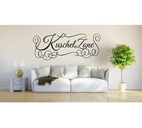 INDIGOS UG Vinilo Decorativo para Pared Kuschelzone 120cm x 54cm Negro E946