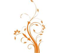 INDIGOS UG W310 - Vinilo Decorativo para Pared, 120 x 74 cm, Color Naranja