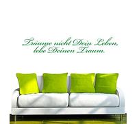 INDIGOS Vinilo Decorativo para Pared sueños W188 no Decir 120x19cm Verde, 120x8x19 cm