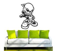 INDIGOS Vinilo Decorativo para Pared W224 Extranjero 80x55cm Techno Future, Negro, 80x8x55 cm