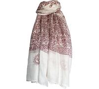 Indio OM Mantra mano bloque impreso bufanda chal de oración