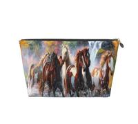 Indios Nativos Americanos Caballos, Bolsa de artículos de tocador Bolsa de Maquillaje Bolsa de cosméticos Bolsa de artículos de tocador de Viaje portátil