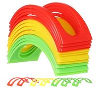 Individual Taco Holder - 18-Piece Taco Rack, Colorful Freestandingg Tortilla Rack Set, Microwave Safe Burritos Tray, Dishwasher Safe Stackable Tortilla Roll Holder for Dinner Parties, Family Gathering