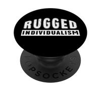 Individualismo rudo Capitalismo Individualista Americano PopSockets PopGrip Adhesivo