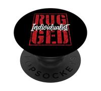 Individualista rudo USA Capitalismo Individualismo Americano PopSockets PopGrip Adhesivo