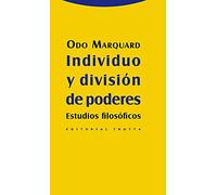 Individuo Y Division De Poderes: Estudios Filosoficos