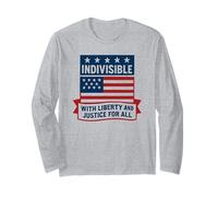 Indivisible con Libertad y Justicia para Todos Manga Larga